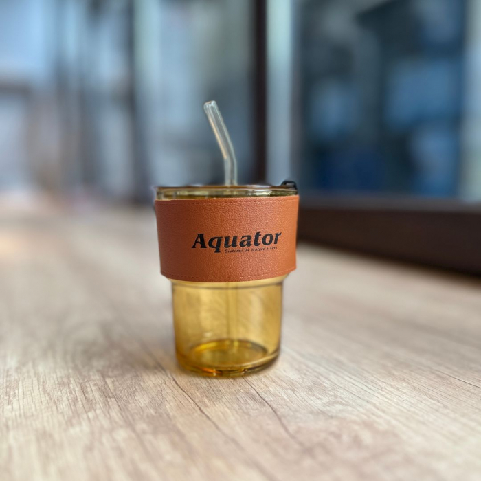 Cană reutilizabilă din sticlă Aquator, 400 ml [2]