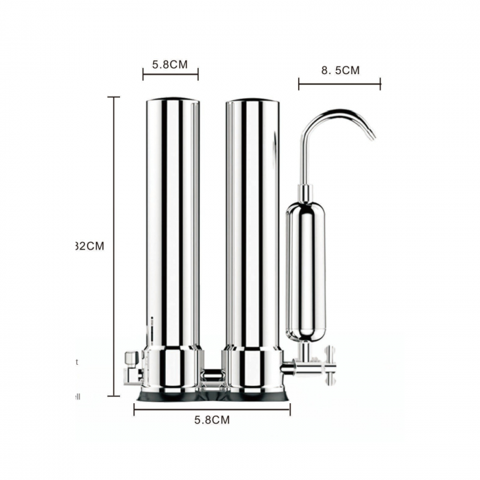 Set Filtru De Apa Aquator Compact Duplex Mineral Rezerva Compact Mm L