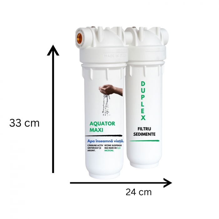PACKAGE - 6 Replacement Cartridges + 1 Free Aquator Maxi Duplex Filter [2]