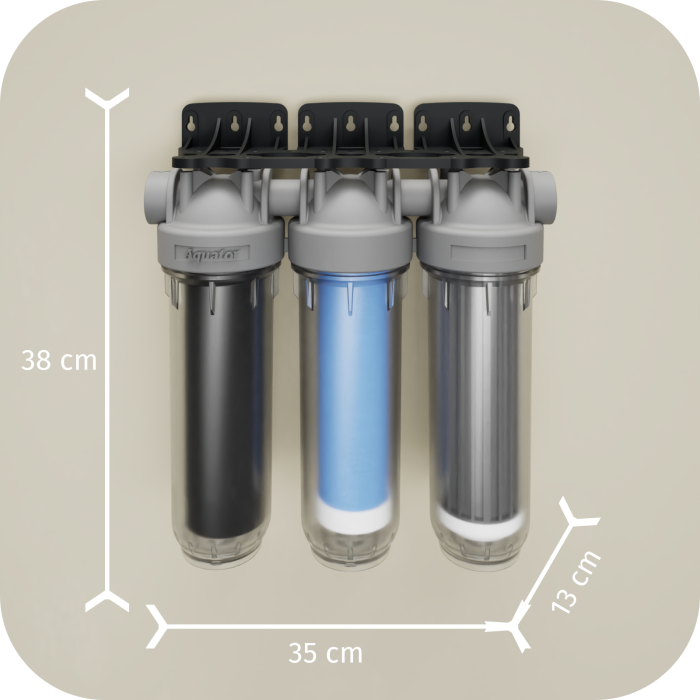 Filtru de apa, Aquator Premium Family Triplex, 11000 - 13000 L + 12 Sticle cadou [5]