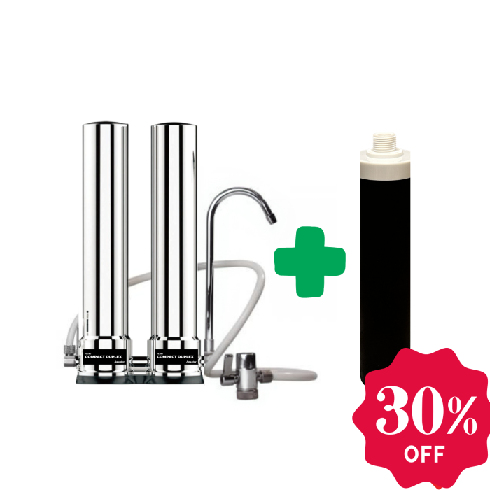 Set Filtru de apa, Aquator Compact Duplex + Rezerva Compact 50 mm, 4000 L [1]