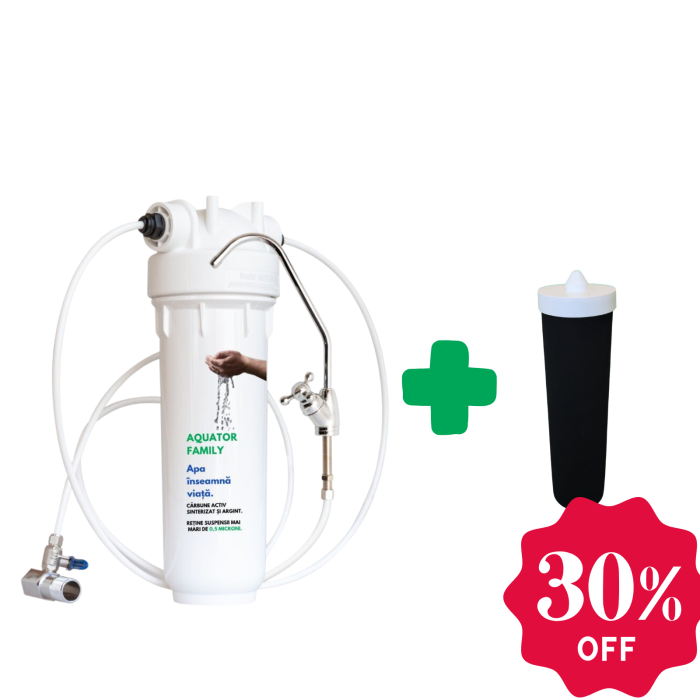 Set Filtru de apa, Aquator Family, 4000 L + Rezerva filtru apa, Aquator Family 60 mm, 5000 L [1]