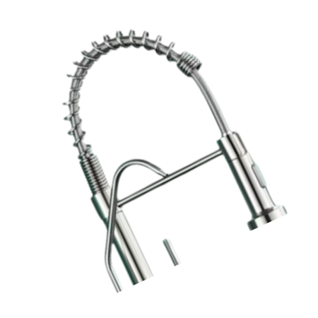 Baterie bucătărie cu 3 căi pentru filtru de purificare, crom, cu arc [2]