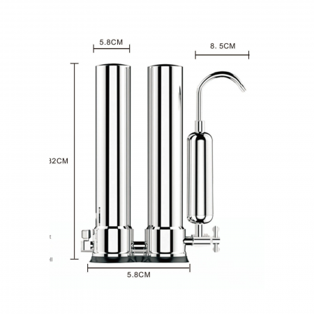 Set Filtru de apa, Aquator Compact Duplex Mineral + Rezerva Compact 50 mm, 4000 L [1]