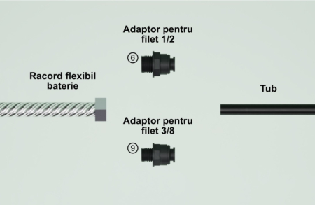 Kit Premium -  conectare filtru apă cu tub PE și racorduri rapide [5]