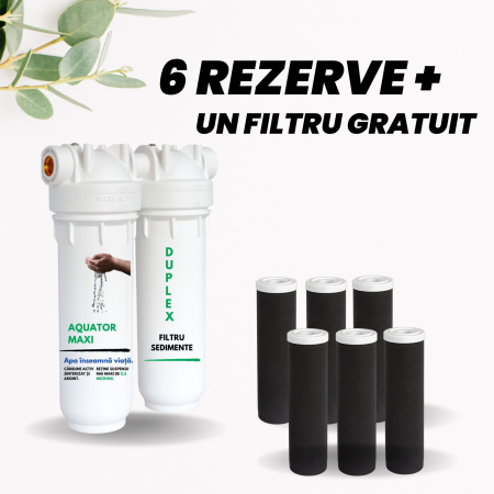 AUTUMN SALES - PACKAGE - 6 Replacement Cartridges + 1 Free Aquator Maxi Duplex Filter