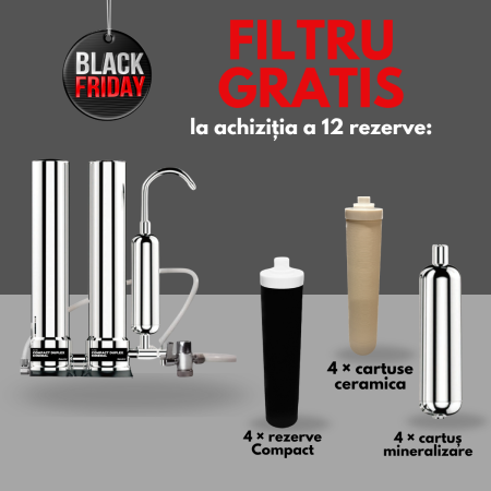 BLACK FRIDAY 2026 - Pachet Black Friday Compact Duplex Mineral - filtru GRATIS