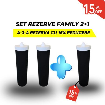 Promotii Rezerve - Set 3 Rezerve filtru de apa, Aquator Family - diametru 60 mm, 4000 - 6000 L