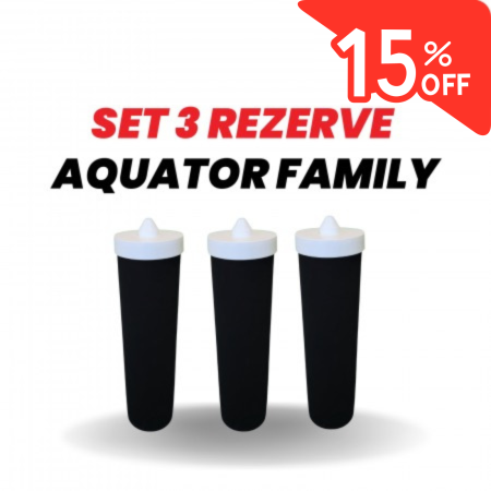 Promotii Rezerve - Set 3 Rezerve filtru de apa, Aquator Family - diametru 60 mm, 4000 - 6000 L