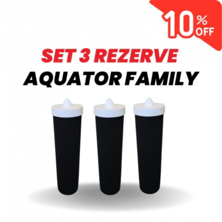 Promotii Rezerve - Set 3 Rezerve filtru de apa, Aquator Family - diametru 60 mm, 4000 - 6000 L