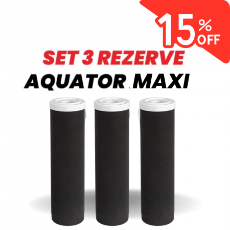Promotii Rezerve - Set 3 Rezerve filtru de apa, Aquator Maxi  - diametru 70 mm, 4000 - 6000 L