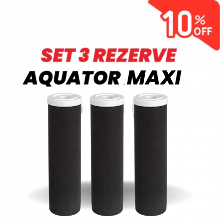 Promotii Rezerve - Set 3 Rezerve filtru de apa, Aquator Maxi  - diametru 70 mm, 4000 - 6000 L