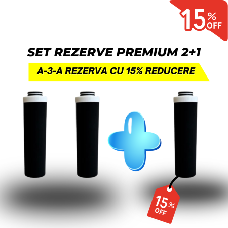 Toate Produsele - Set 3 Rezerve filtru de apa, Aquator Premium  - diametru 70 mm, 4000 - 6000 L