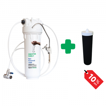 Filter Offers - Set Filtru de apa, Aquator Family, 4000 L + Rezerva filtru apa, Aquator Family 60 mm, 5000 L