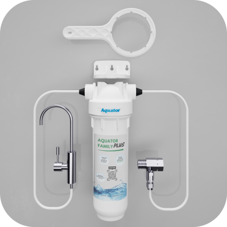 Set Filtru de apa, Aquator Family Plus, 4000 - 6000 L + Rezerva Aquator Premium 70mm ( sistem complet ) [1]