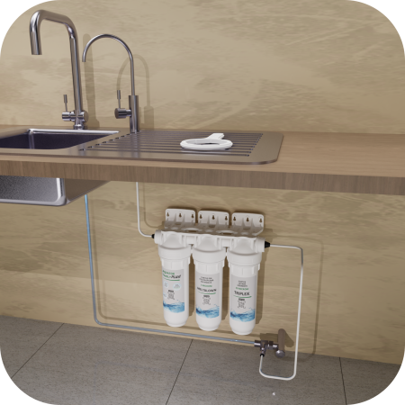 Set Filtru de apa, Aquator Family Triplex Plus, 8000-1000 L +  Rezerva Aquator Premium 70mm + Meltblown( sistem complet ) [6]