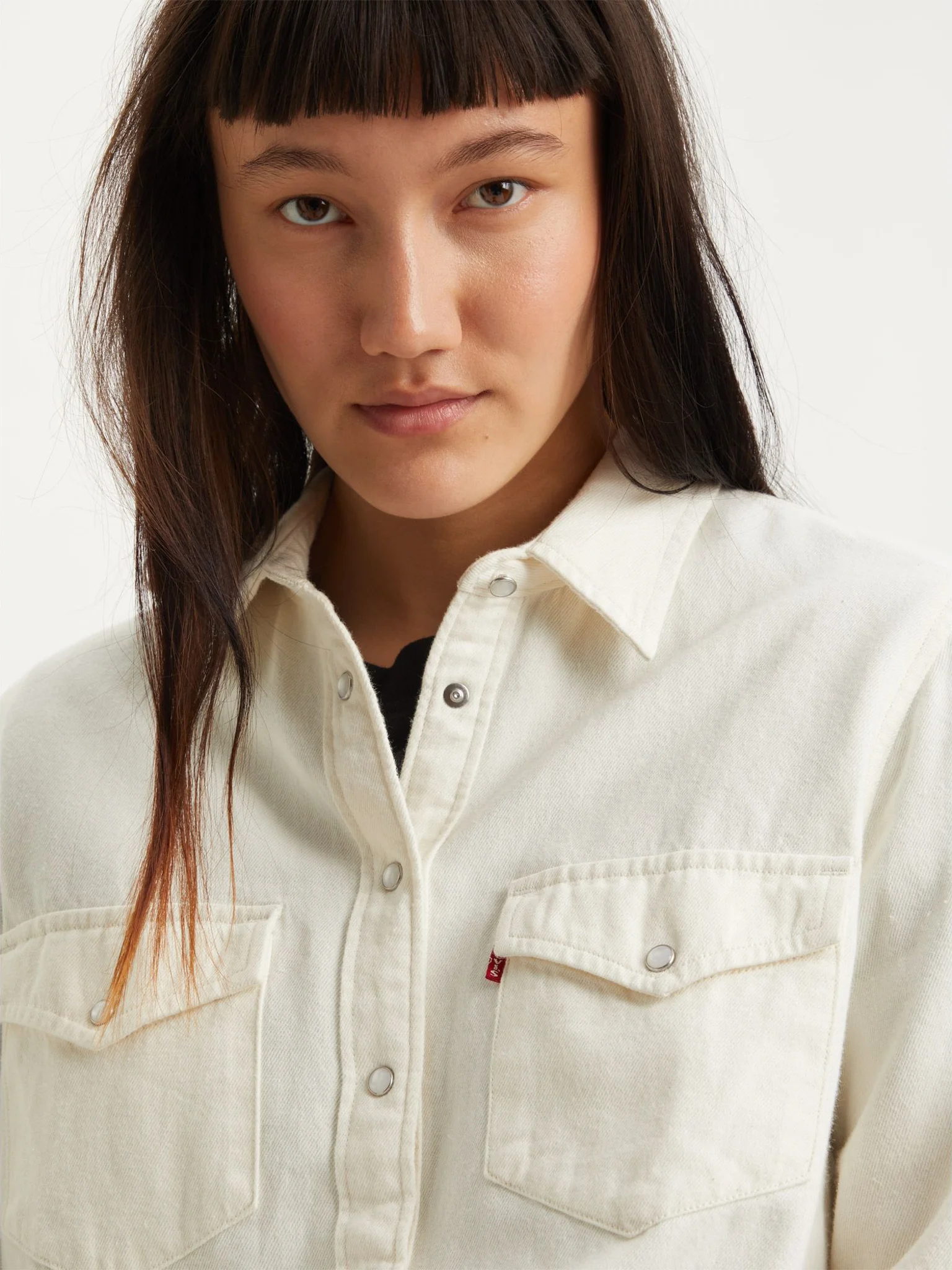 Levi's Женская Рубашка Беживая Regular [3]