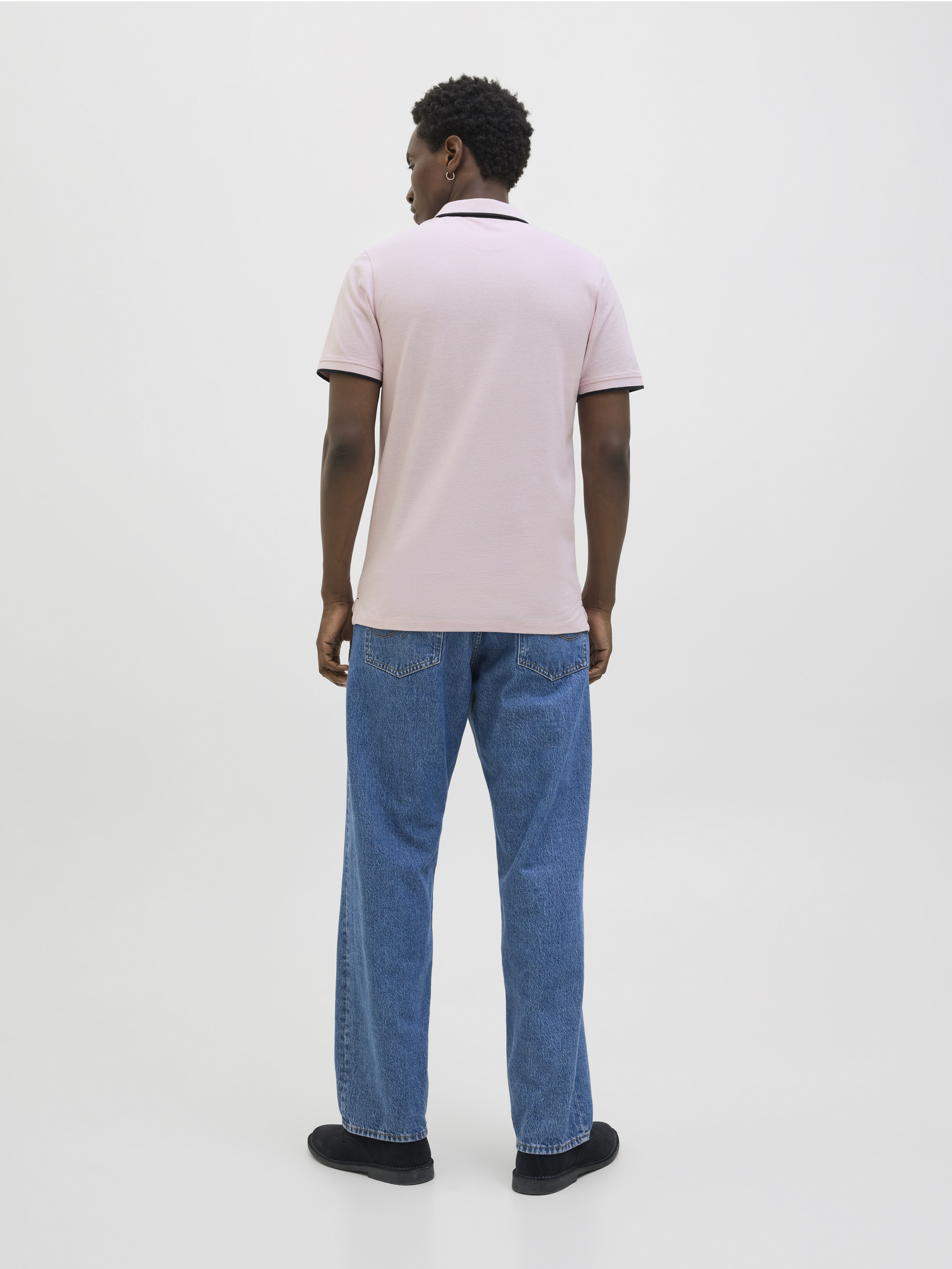 Jack Jones Tricou Polo Roz Deschis Slim Barbati [4]