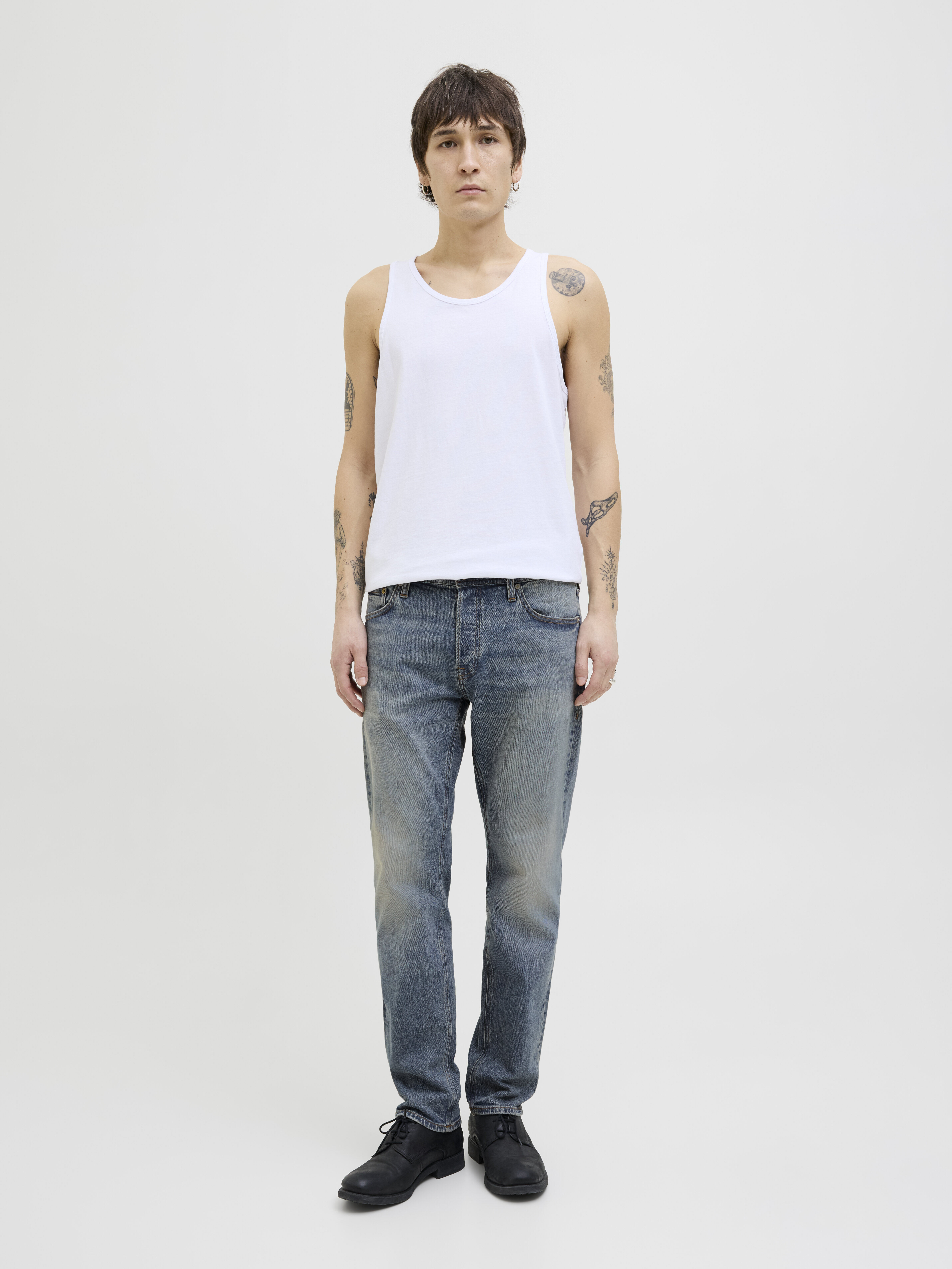 Jack Jones Мужские Джинсы Синие MIKE Tapered [6]