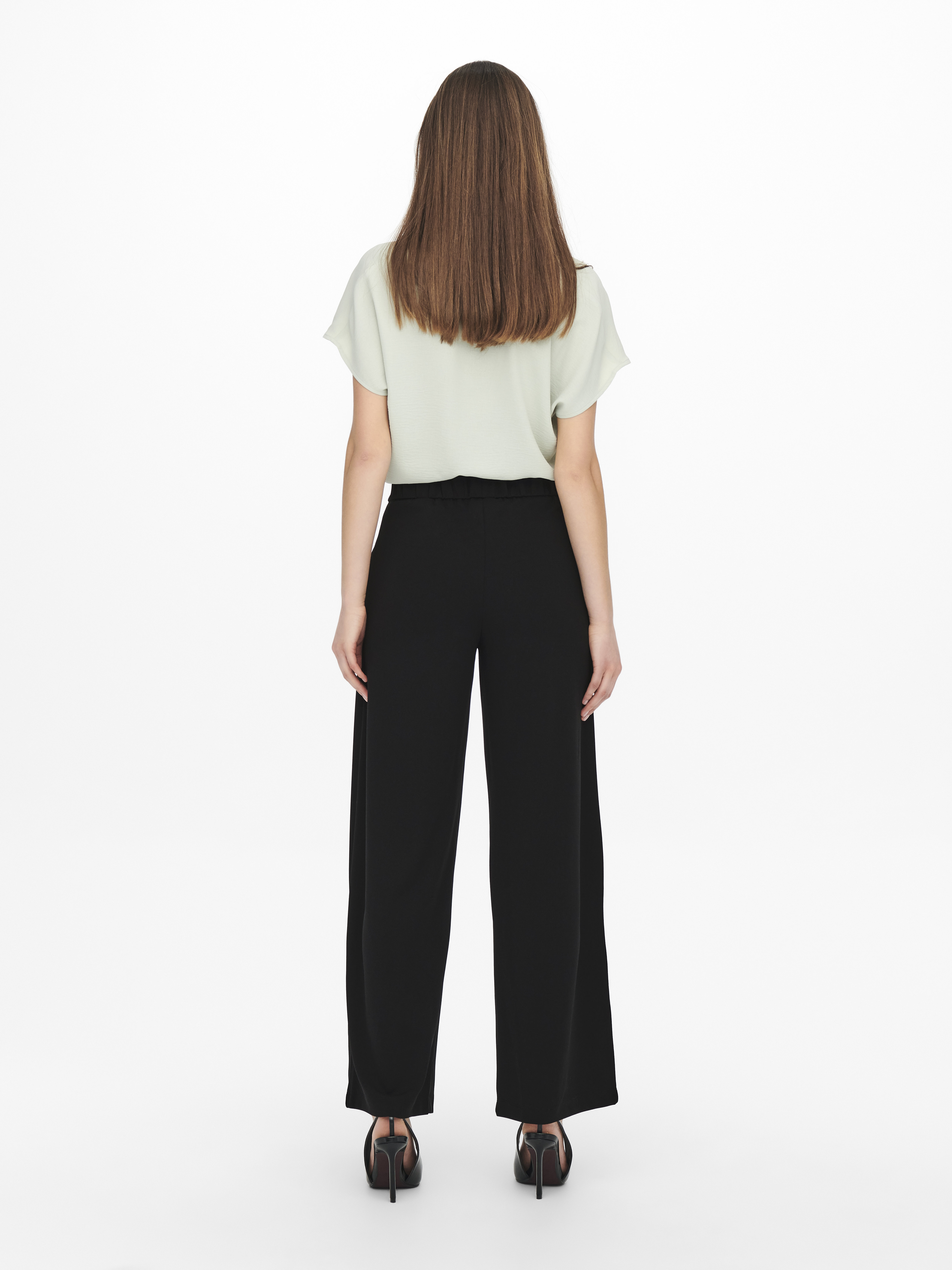 Jdy Pantaloni Negri Wide Femei [2]