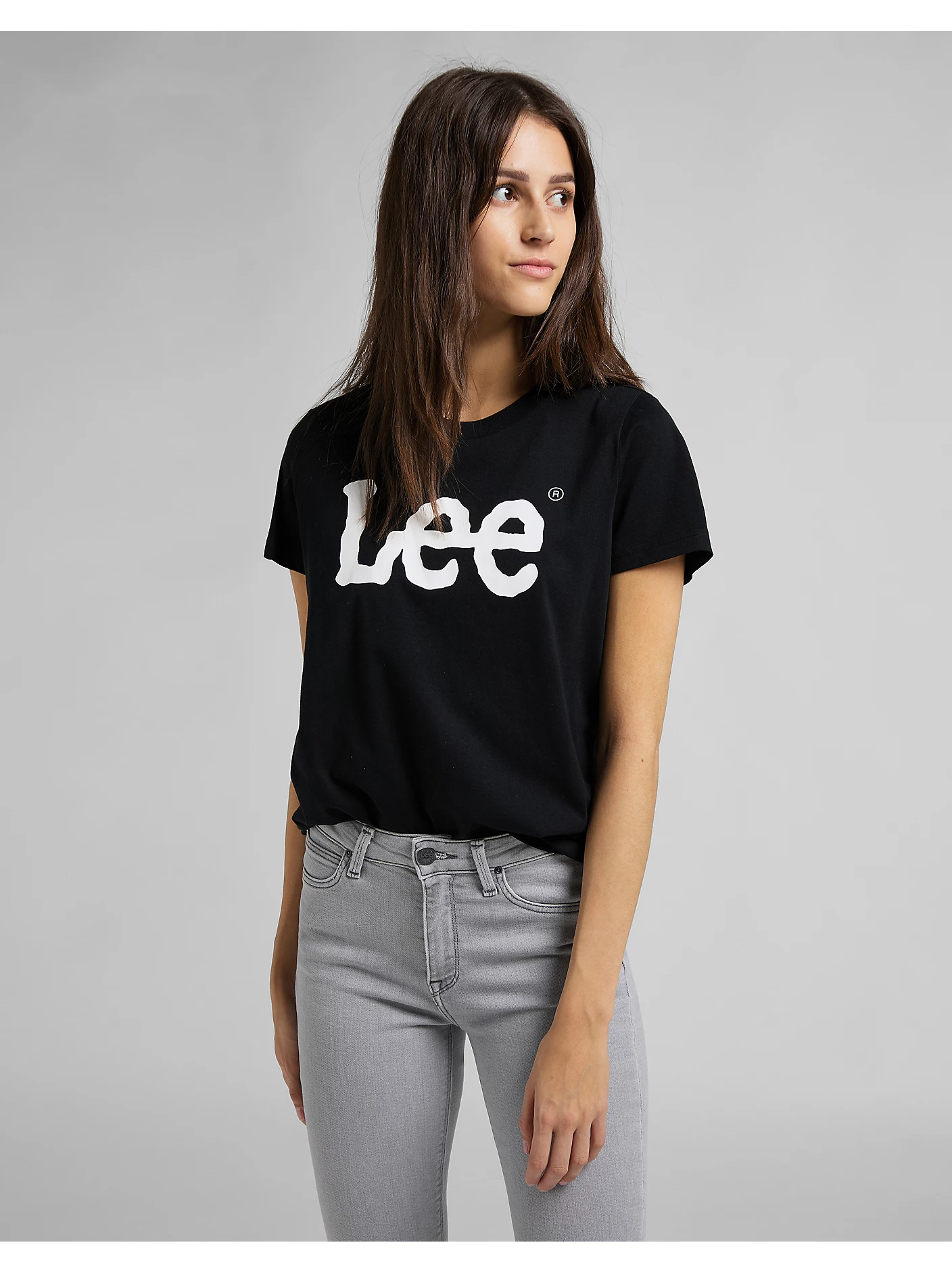 Lee Tricou Negru Regular Femei [2]