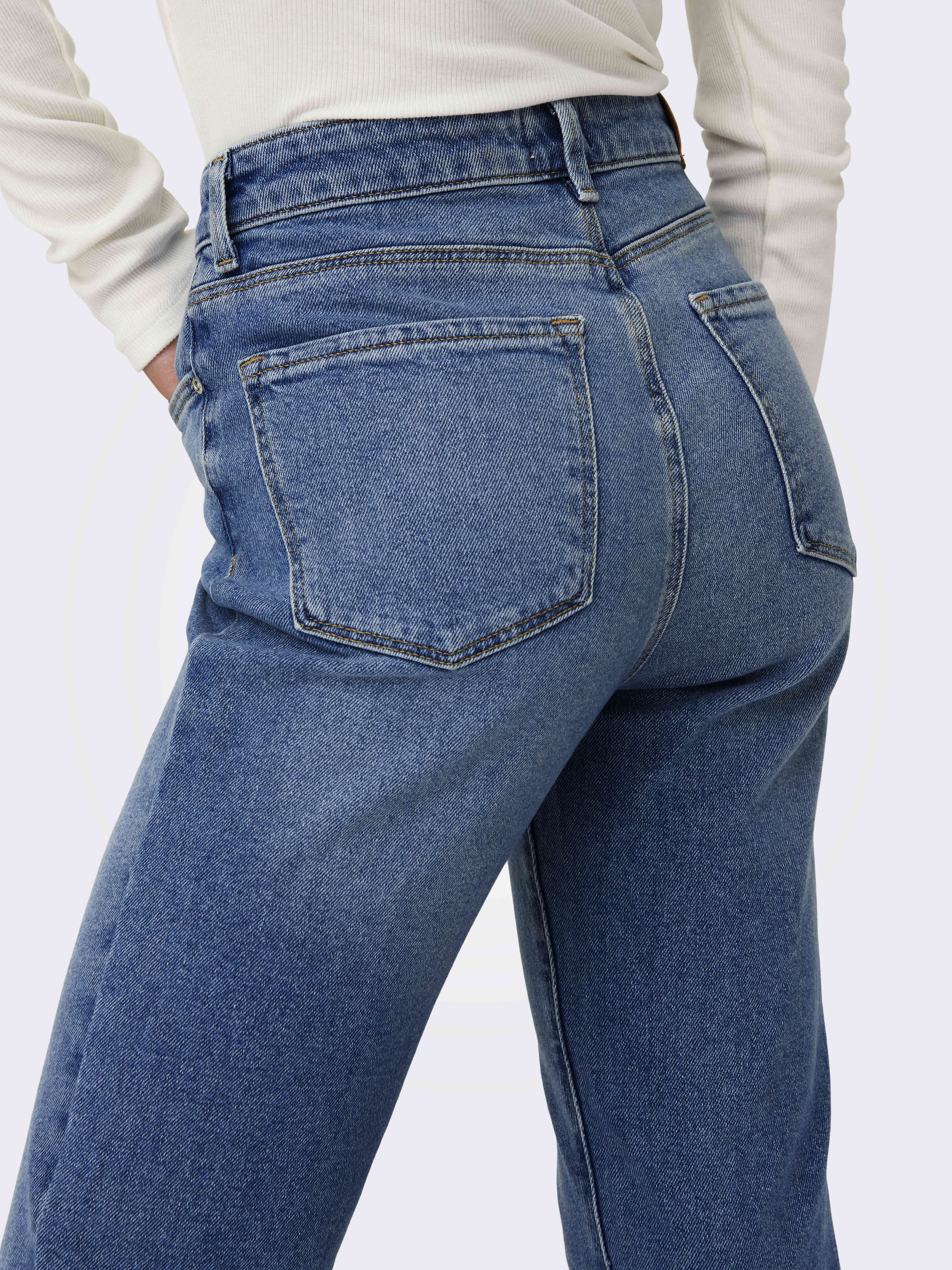 Only Blugi Albastri Bottom Straight Femei [7]