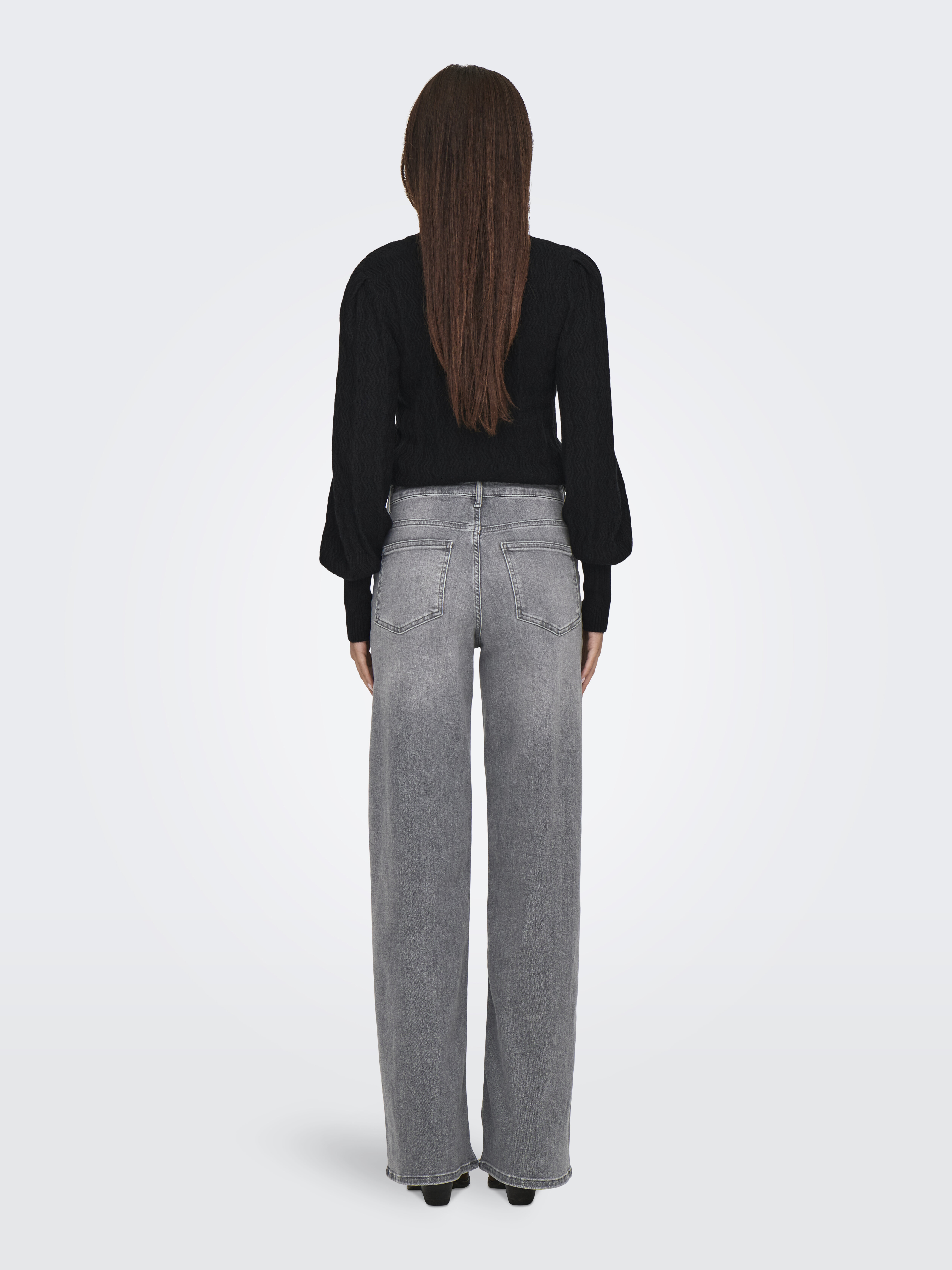 Only Blugi Gri Deschis Madison Wide Femei [2]