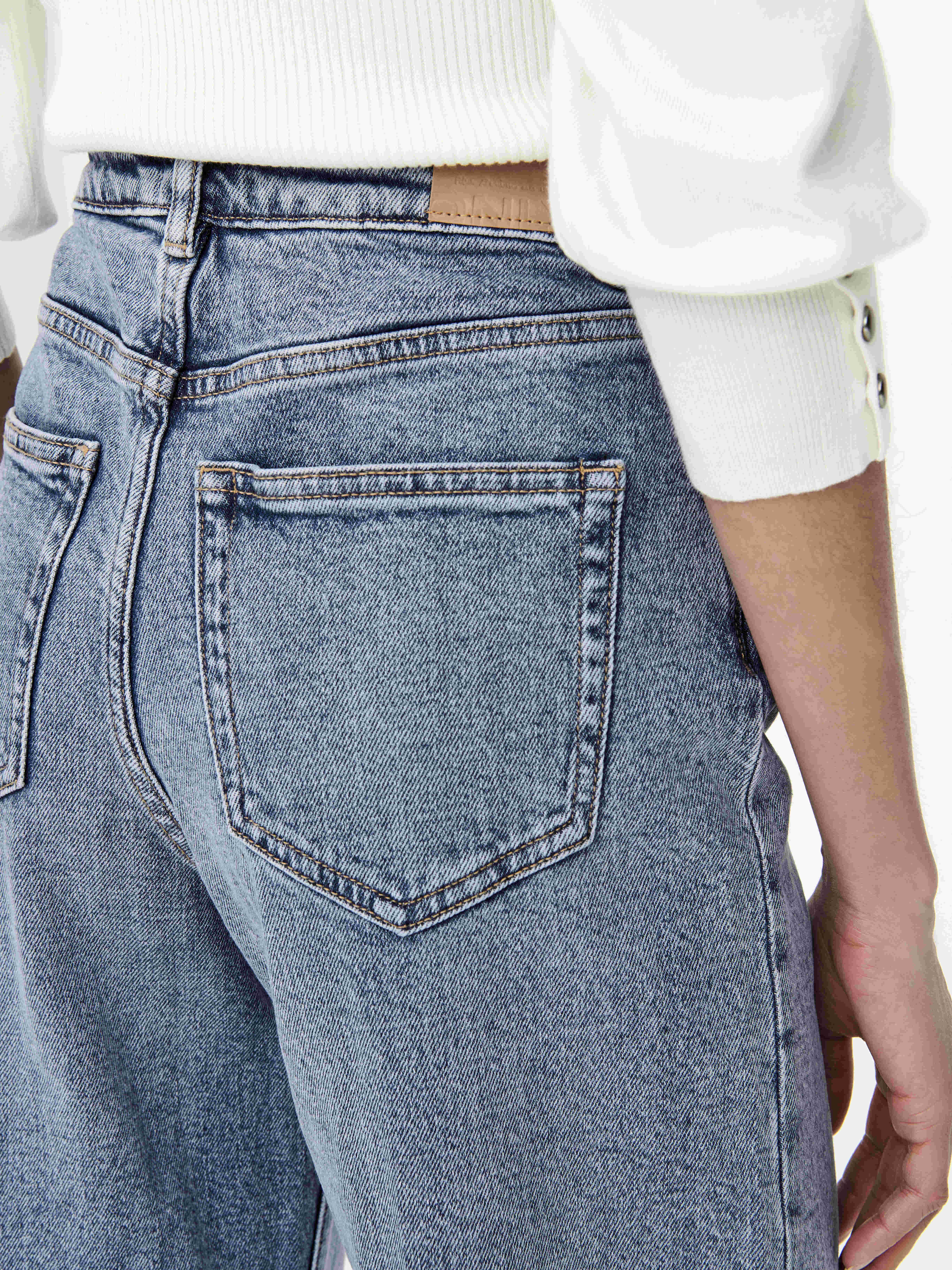 Only Blugi Albastri JUICY Wide Femei [5]