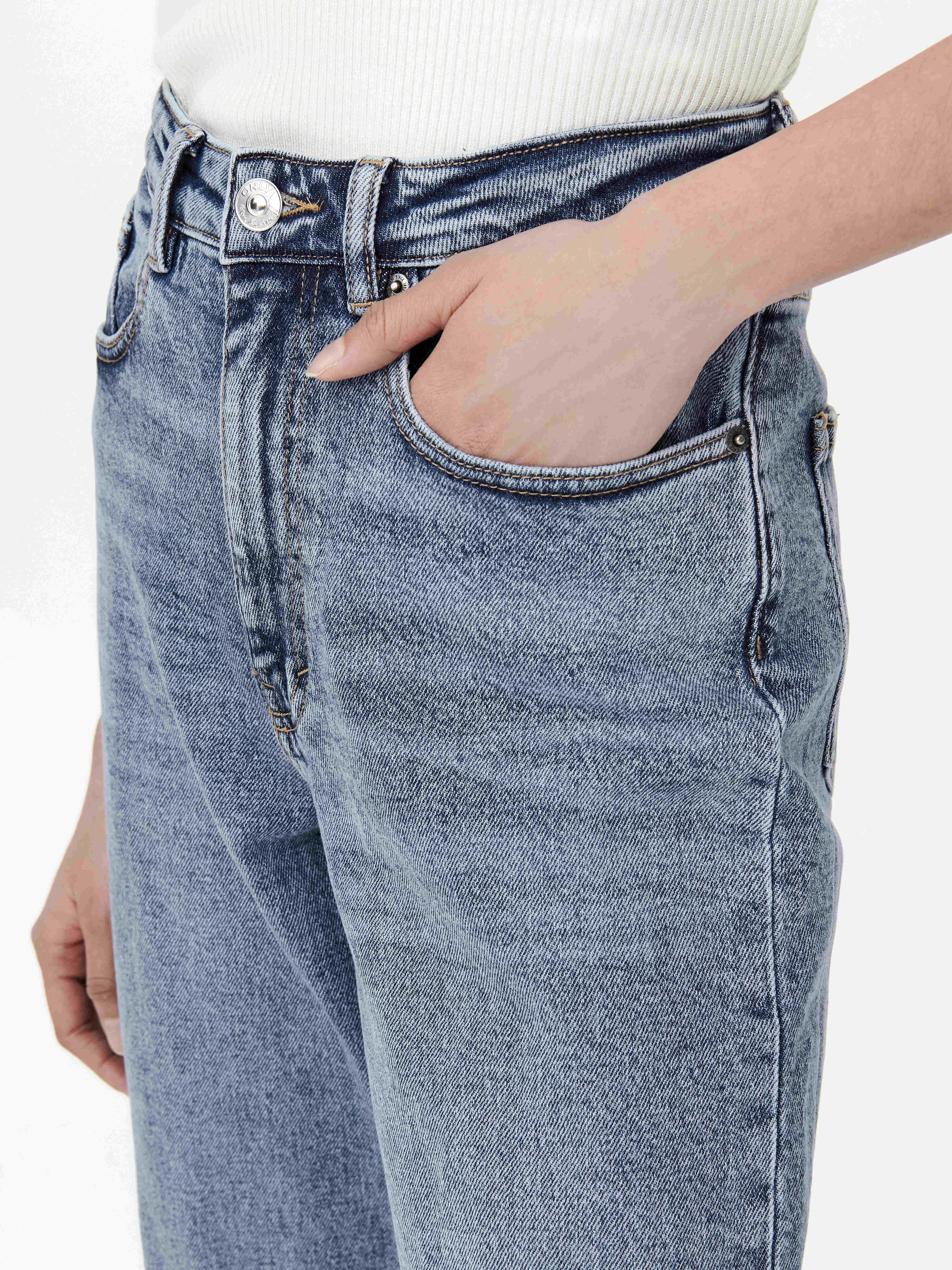 Only Женские Джинсы Синие JUICY Wide [7]