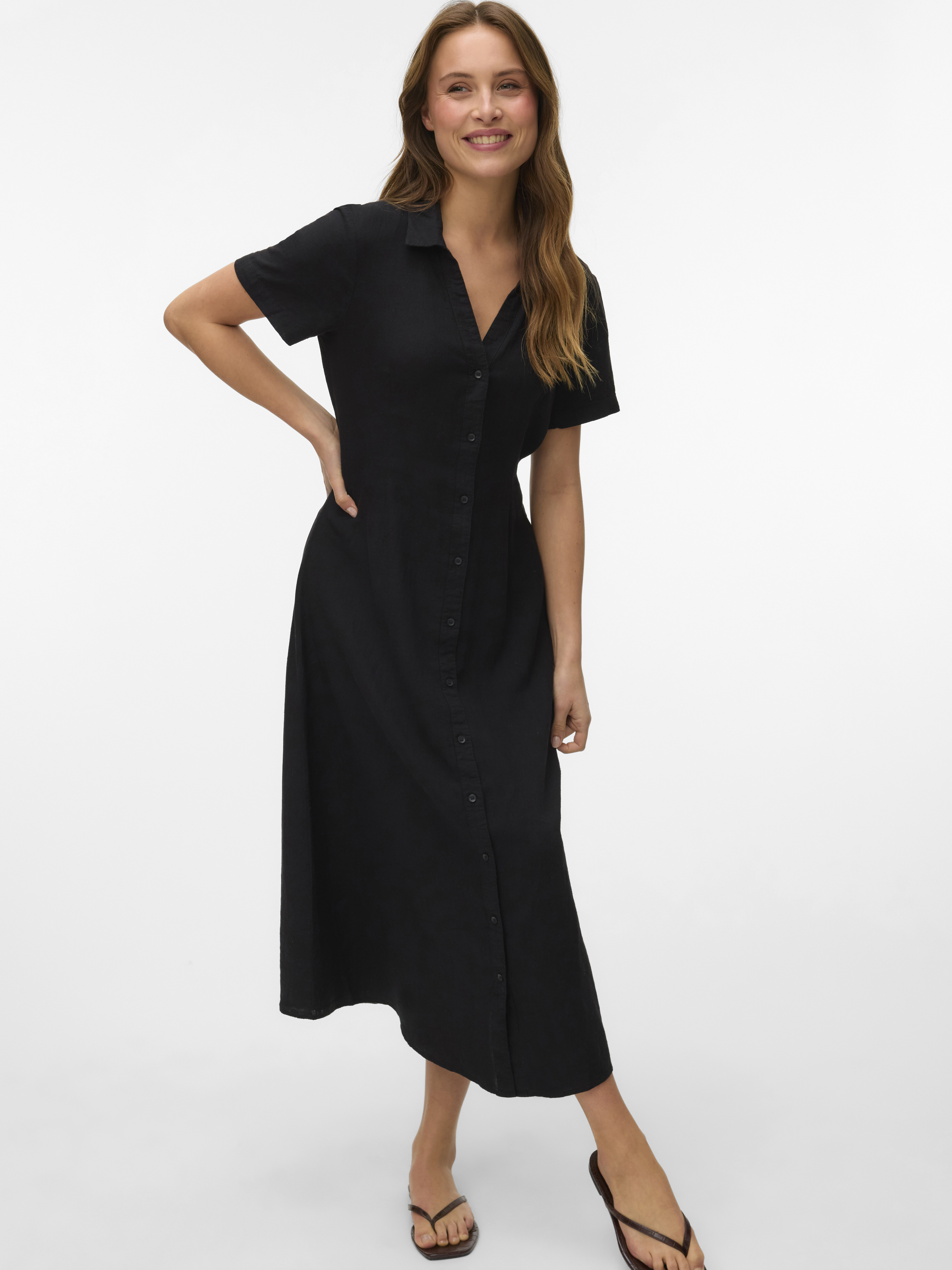 Vero Moda Женское Платье чёрное [4]