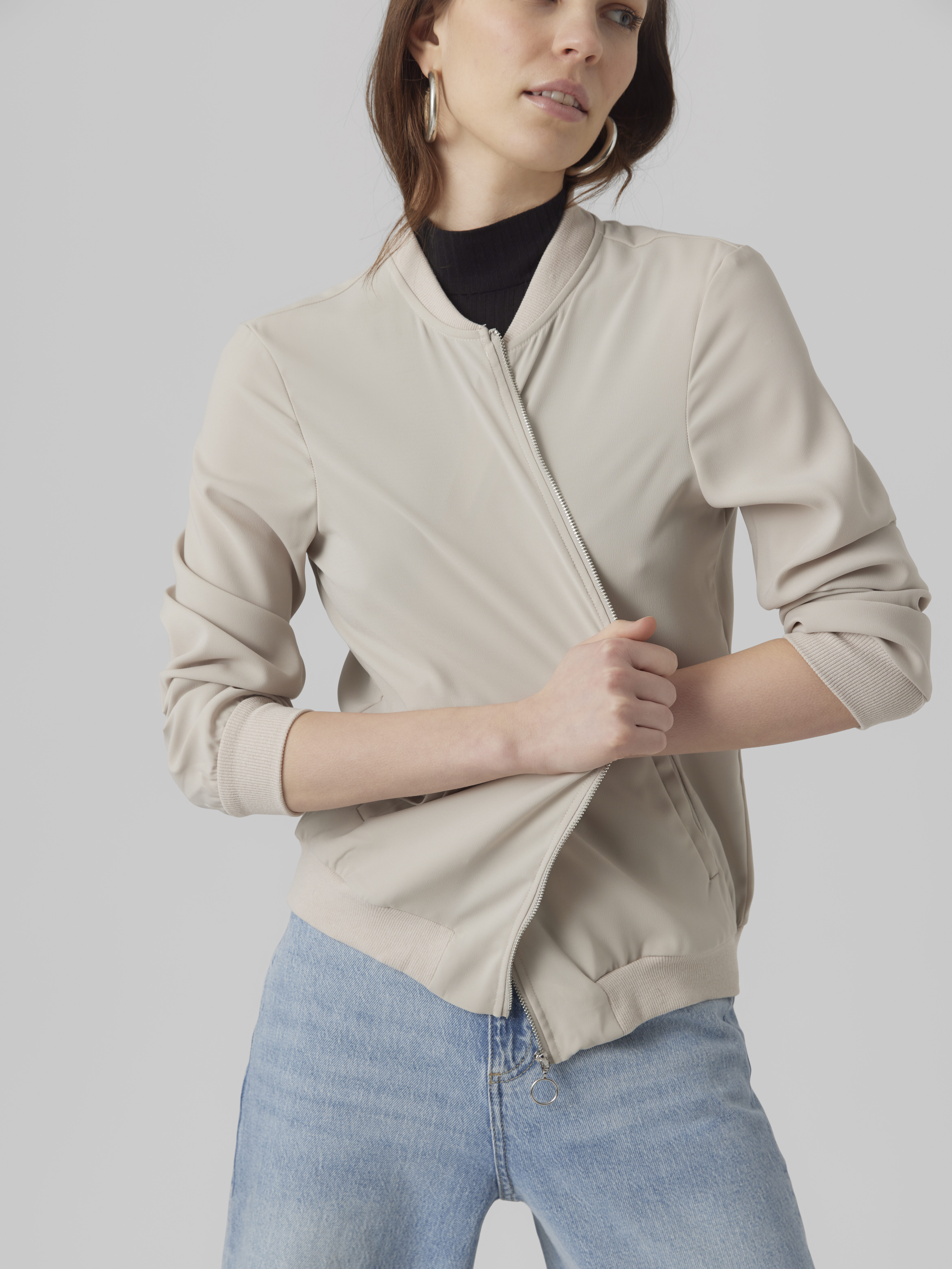 Vero Moda Geaca Bej  Femei [5]
