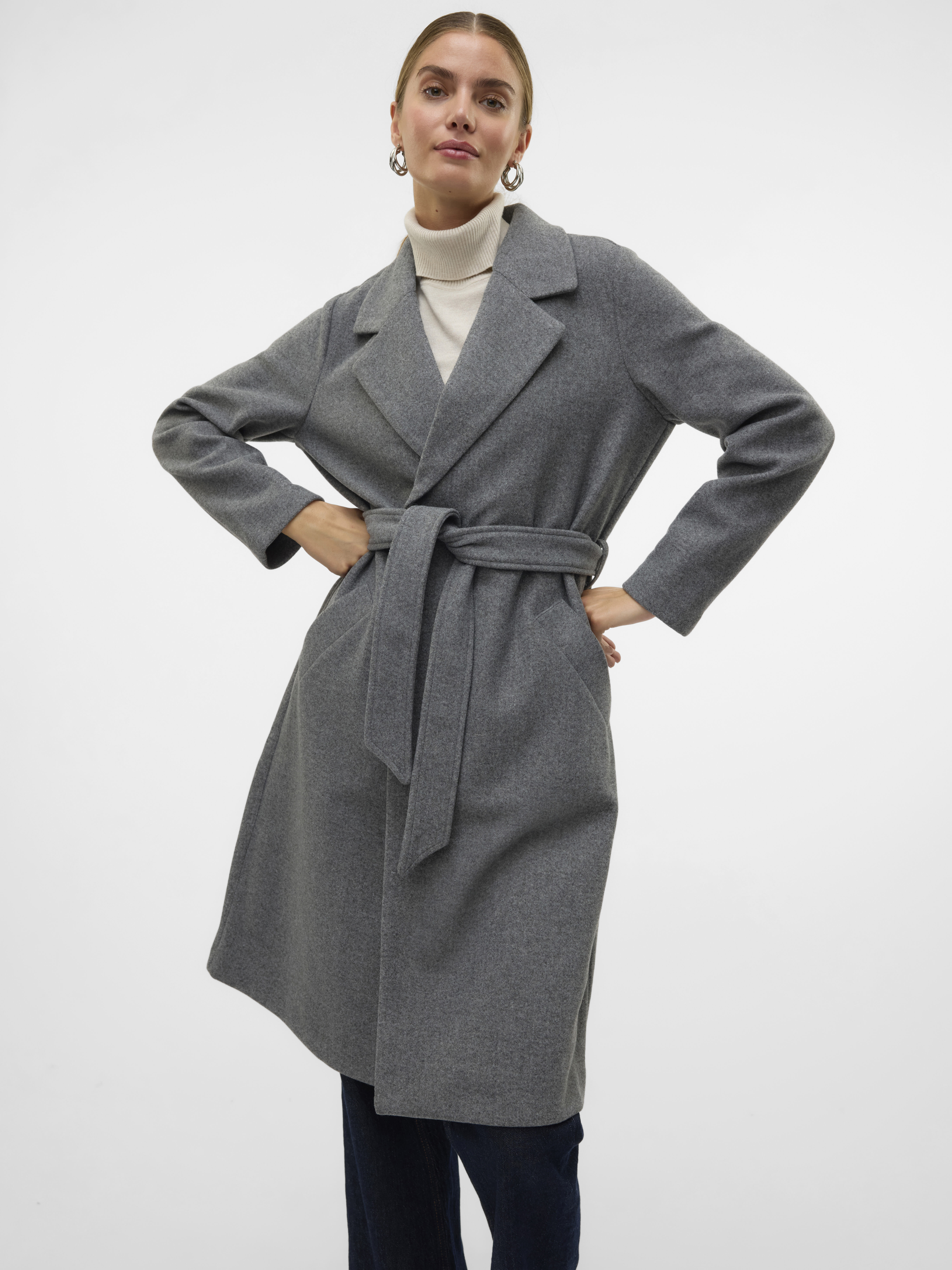 Vero Moda Palton Gri Inchis  Femei [6]
