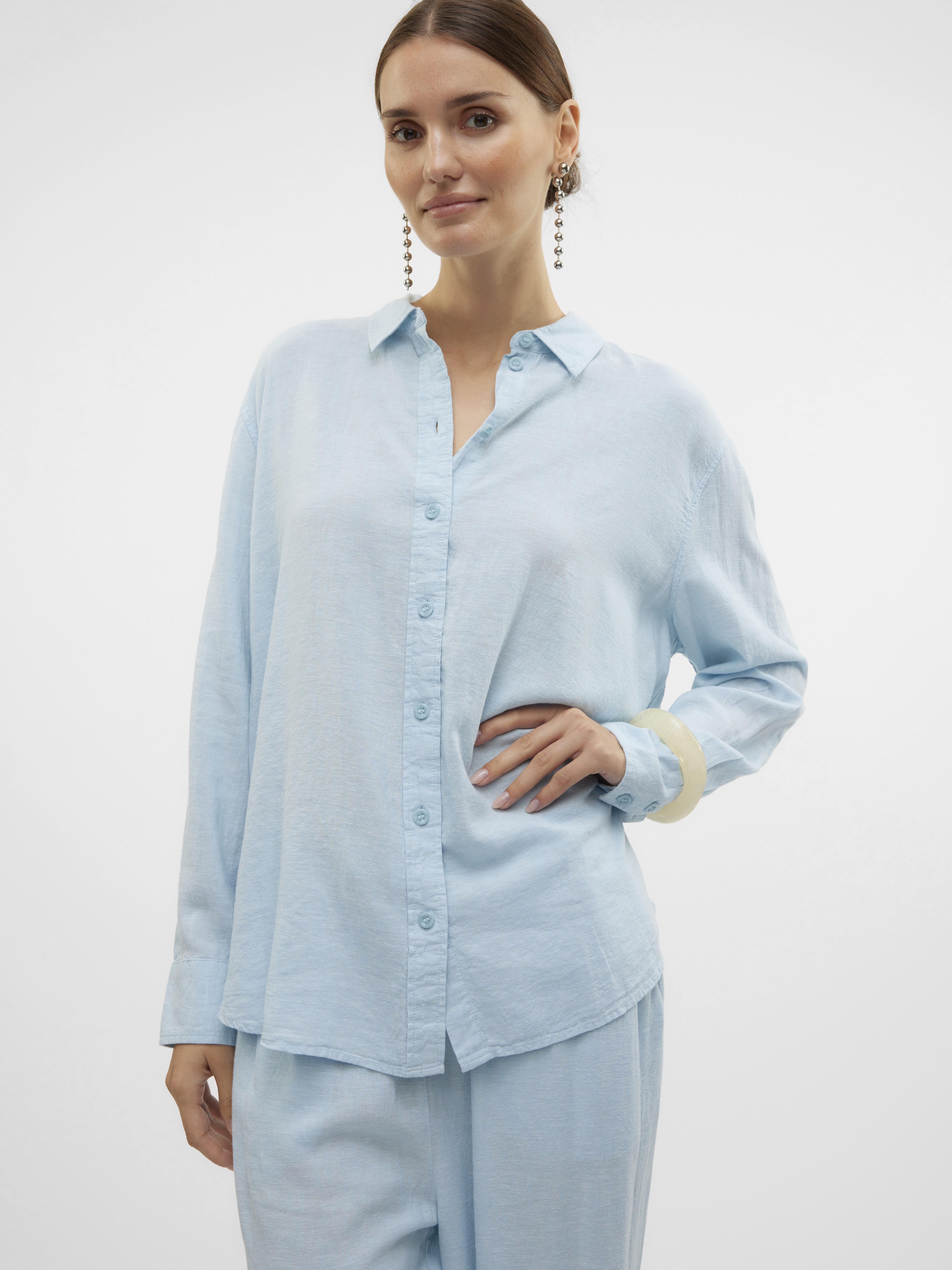 Vero Moda Camasa Albastra Deschisa  Femei [4]