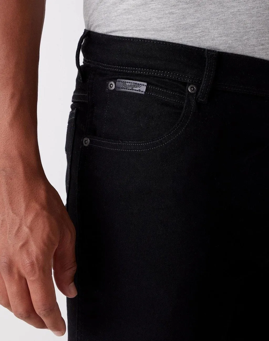 Wrangler Мужские Джинсы Чёрные TEXAS SLIM Slim [3]