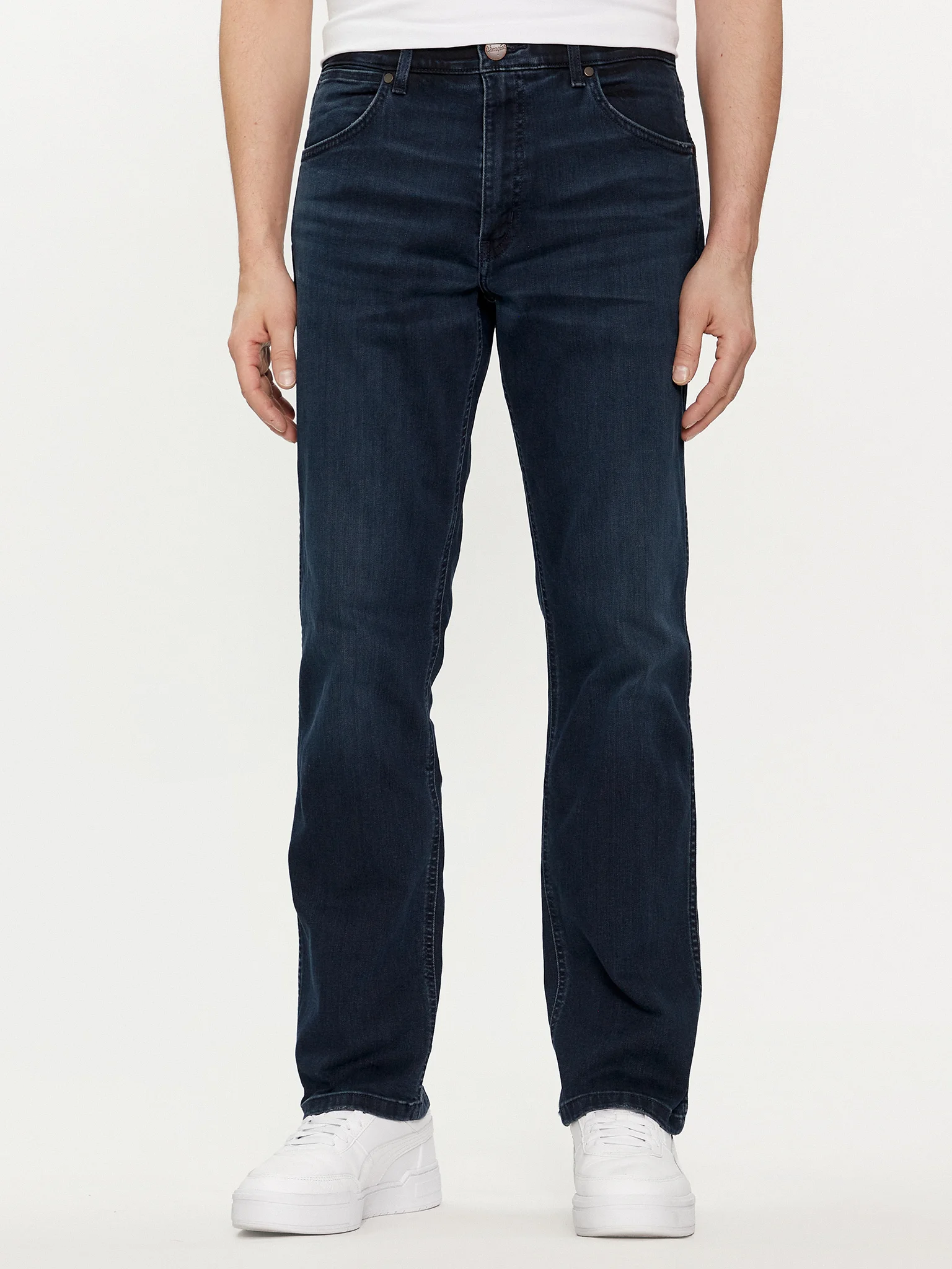 Wrangler Мужские Джинсы Темно-Синие GREENSBORO Regular Straight [1]