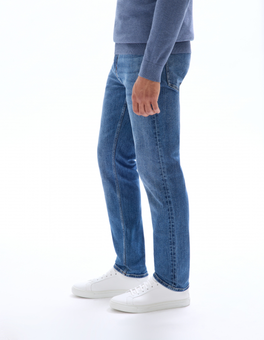 Celio Blugi Albastri C15 Straight Barbati [4]
