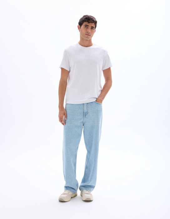 Celio Blugi Albastri Deschisi Bottom Barbati [1]