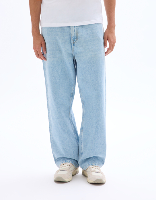 Celio Blugi Albastri Deschisi Bottom Barbati [2]