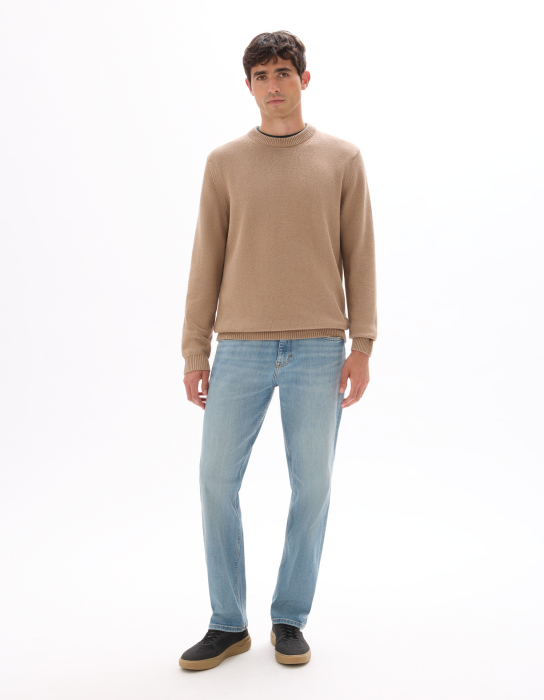 Celio Blugi Albastri Deschisi Bottom Barbati [1]