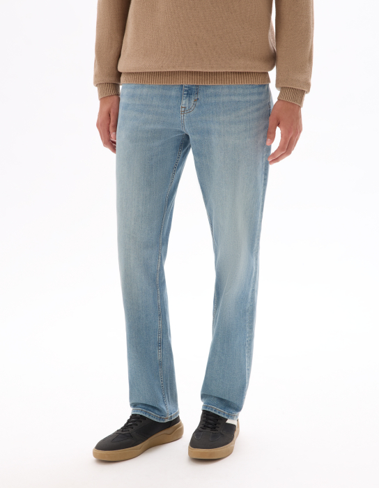 Celio Blugi Albastri Deschisi Bottom Barbati [2]