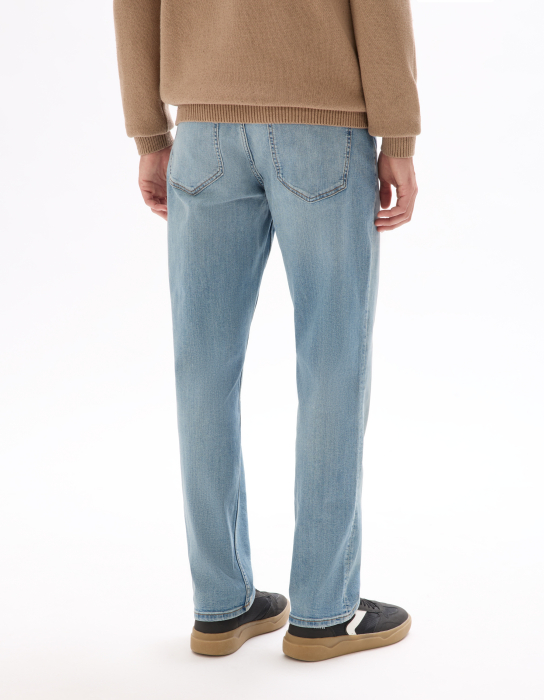 Celio Blugi Albastri Deschisi Bottom Barbati [3]