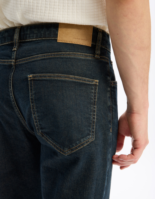 Celio Мужские Джинсы Сине-Коричневые Bottom Straight [5]