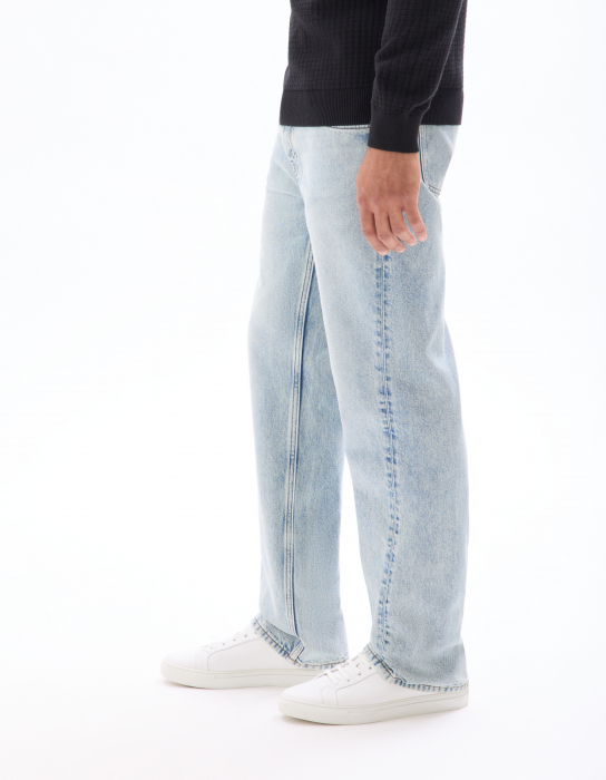 Celio Blugi Albiți Bottom Flare Barbati [4]