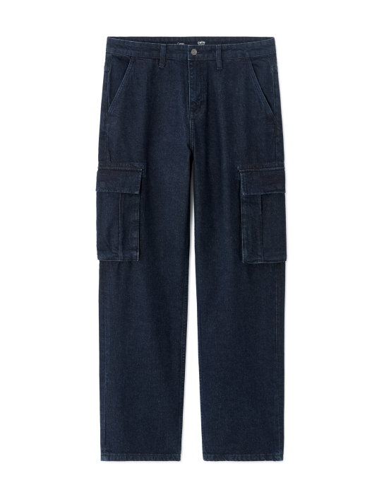 Celio Blugi Navy Bottom Cargo Barbati [7]