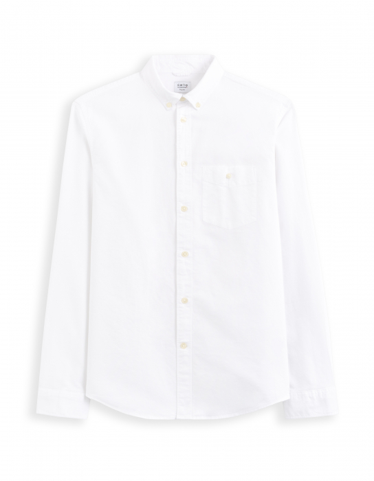 Celio Мужская Рубашка Белая Regular [6]