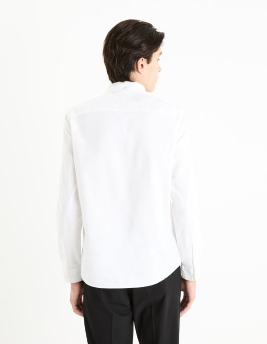 Celio Мужская Рубашка Белая Regular [2]