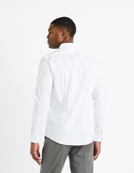 Celio Мужская Рубашка Белая Extra Slim [2]