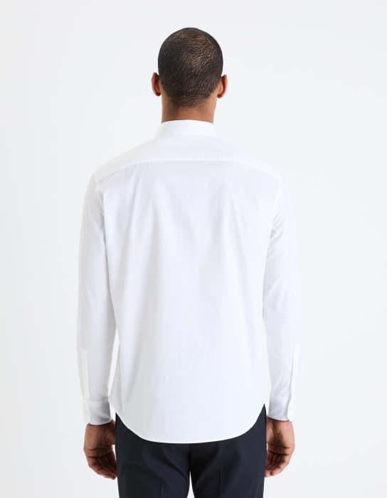 Celio Мужская Рубашка Белая Regular [2]