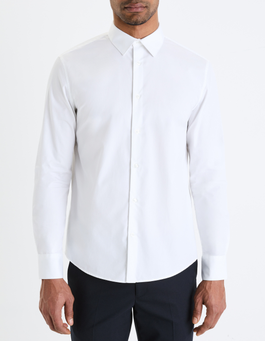 Celio Мужская Рубашка Белая Regular [1]