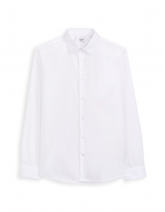 Celio Мужская Рубашка Белая Regular [4]